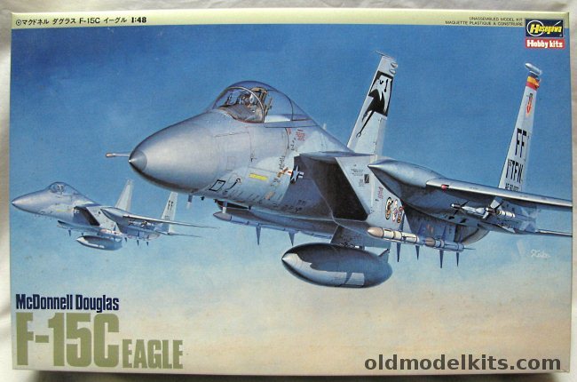 Hasegawa 1/48 F-15C Eagle With Eduard / Aires / True Details Sets - USAF 1st TFW Commander's Aircraft 1982 or 313th Air Division Commander's Aircraft 1983, P10 plastic model kit